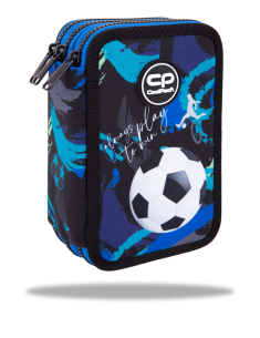 Ученически несесер с пособия Coolpack - Jumper 3 - FOOTBALL NAVY