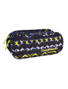Ученически несесер с два ципа Coolpack CLEVER Tie dye blue