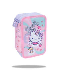 Ученически несесер с пособия Coolpack - Jumper 3 - Hello Kitty Pastel