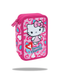 Ученически несесер с пособия Coolpack - Jumper 3 - Hello Kitty Pink