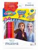 Цветни моливи JUMBO 12 +1 цвята и острилка Frozen Disney Colorino